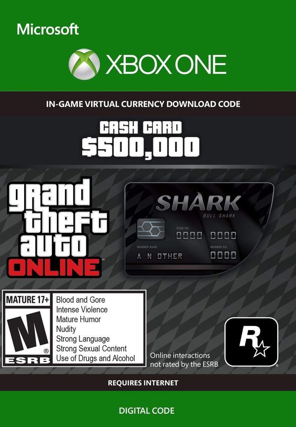 Grand Theft Auto Online: Bull Shark Cash Card (Xbox One) Xbox Live Key EUROPE