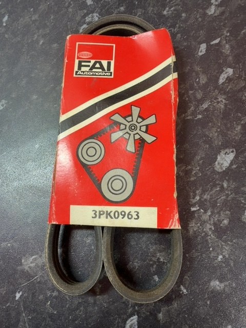 FAI 3PK0963 Auxiliary Drive Belt V-Ribbed Serpentine NOS 3PK960