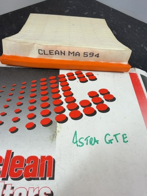 Clean Filters Air Filter MA594 Vauxhall Astra Mk2 Opel Kadett E 1.8 2.0 GTE NOS