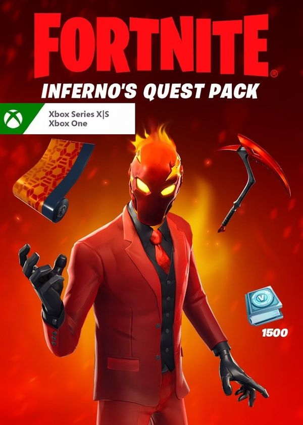 Fortnite - Inferno's Quest Pack + 1,500 V-Bucks Challenge XBOX LIVE Key UNITED KINGDOM