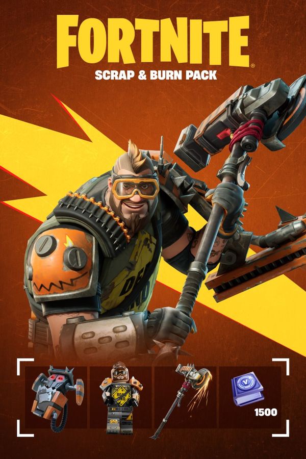 Fortnite -Scrap & Burn Pack + 1500 V-Bucks Challenge XBOX LIVE Key UNITED KINGDOM