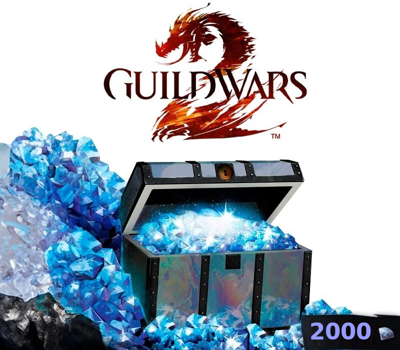 Guild Wars 2: 2000 Gems Card Prepaid CD Key