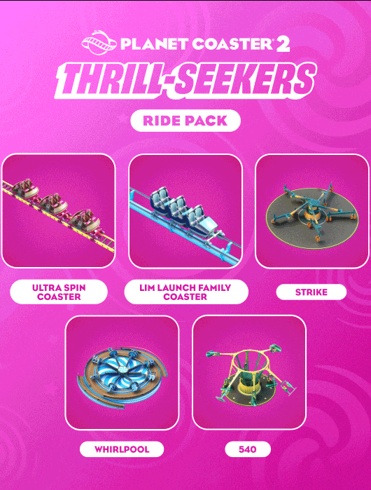 Planet Coaster 2: Thrill-Seekers Ride Pack (DLC) (PC) Steam Key GLOBAL