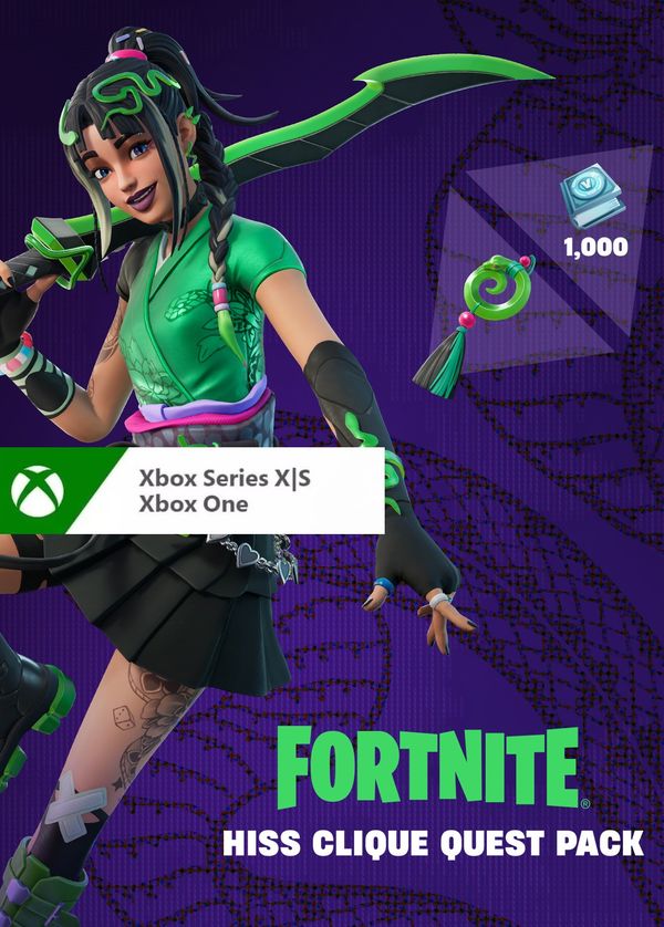 Fortnite - Hiss Clique Quest Pack + 1000 V-Bucks Challenge XBOX LIVE Key EUROPE