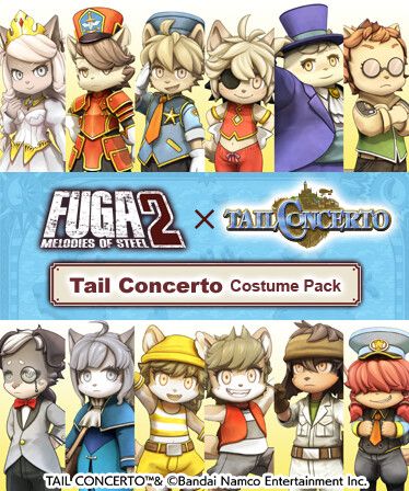 Fuga: Melodies of Steel 2 - Tail Concerto Costume Pack (DLC) Steam Key (PC) EUROPE