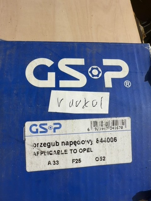 GSP CV Joint Kit 844006 Vauxhall Astra G Vectra B New
