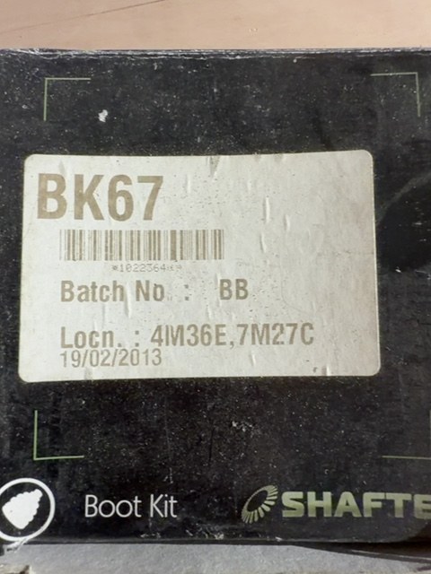 Shaftec BK67 CV Boot Kit Front Left Nissan Micra Primera CV Gaiter NOS