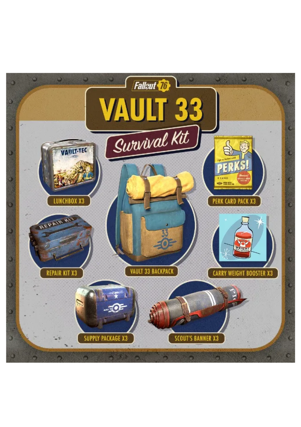 Fallout 76 - Vault 33 Survival Pack (DLC) Windows Store Key GLOBAL