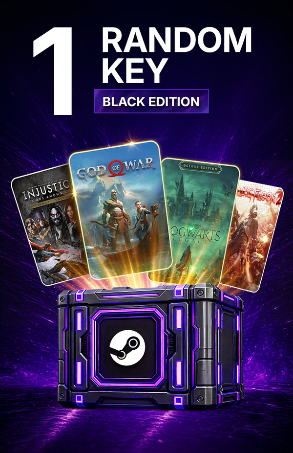 1 Random Steam key - BLACK - Steam Key GLOBAL
