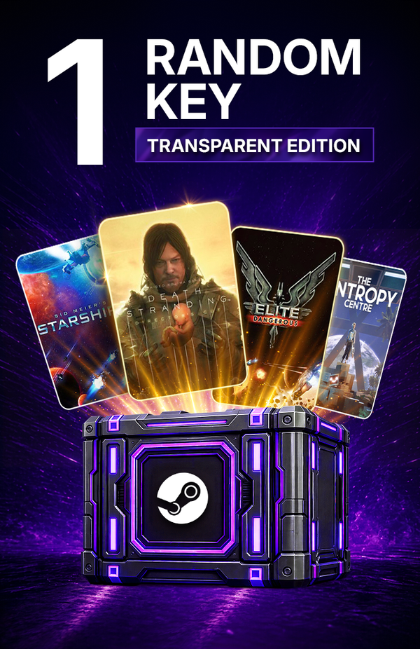 1 Random Steam key - Transparent - Steam Key GLOBAL
