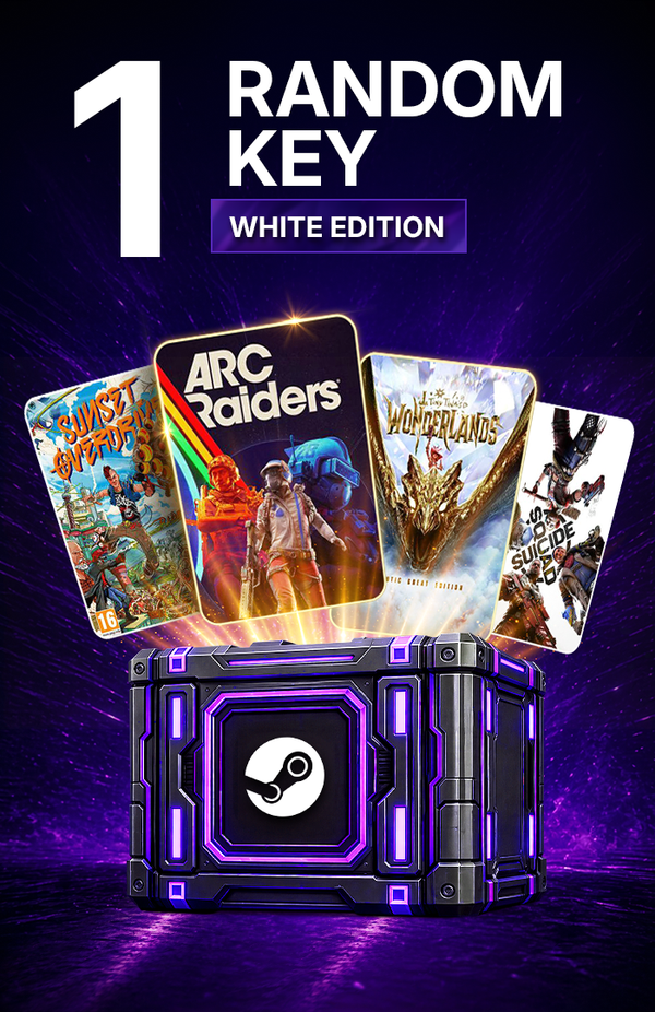 1 Random Steam key - WHITE - Steam Key GLOBAL