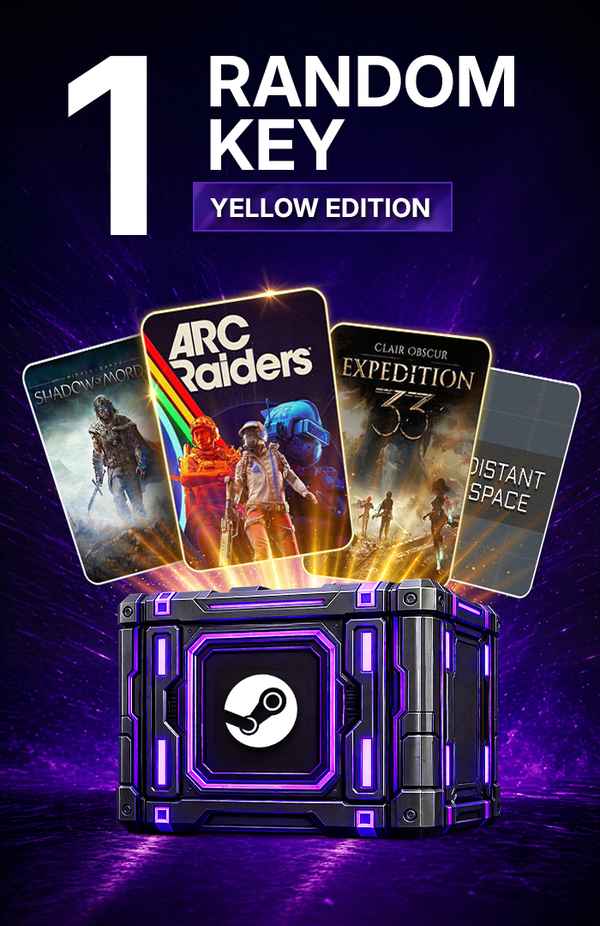 1 Random Steam key - YELLOW - Steam Key GLOBAL