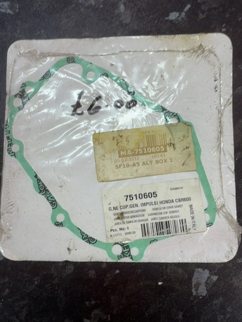 Honda CBR 600 Generator Cover Gasket 7510605 New Old Stock