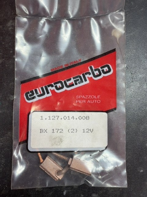 Eurocarbo Alternator Carbon Brushes 1.127.014.008 BX 172 12V