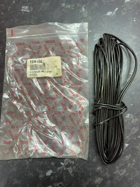 Wood Auto Systoflex Insulation Tubing 1.5 mm TEM104 New Old Stock