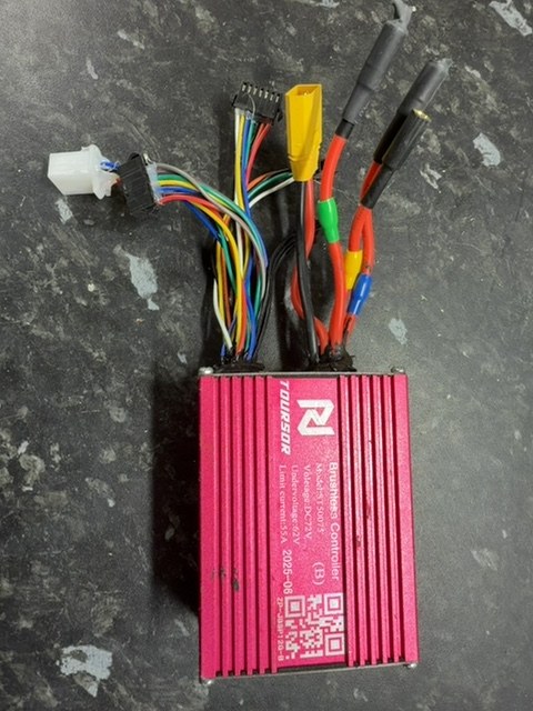 Toursor 72V 55A Brushless Motor Controller ST50075 Model B E-Scooter Part Used