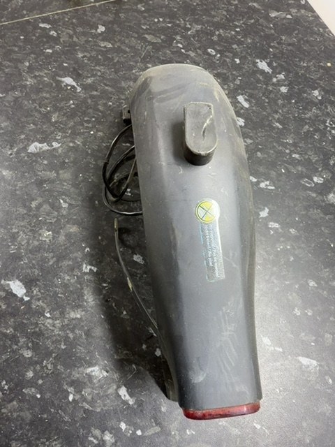 Electric Scooter Rear Mudguard Fender with Tail Light & Support Struts Used