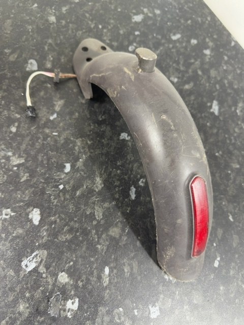 Reid E4 Electric Scooter Rear Mudguard Fender Tail Light Wiring Used