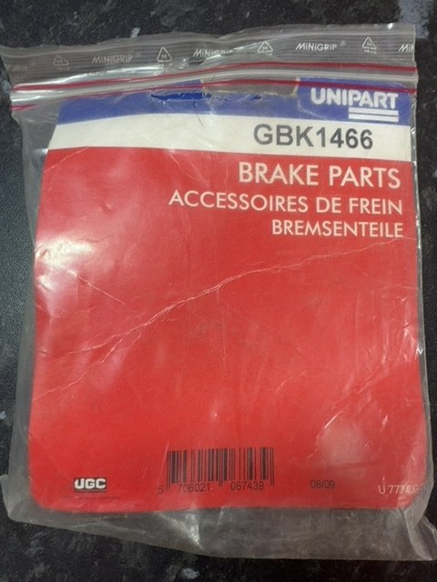 Unipart Brake Parts Fitting Kit GBK1466