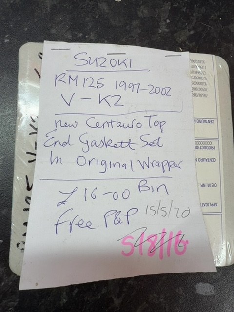 Centauro Top End Gasket Set Suzuki RM125 1997-2002 V-K2