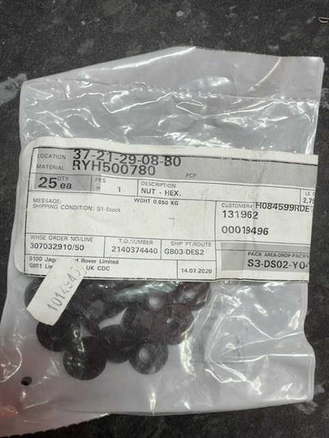 Genuine Land Rover Fasteners RYH500780