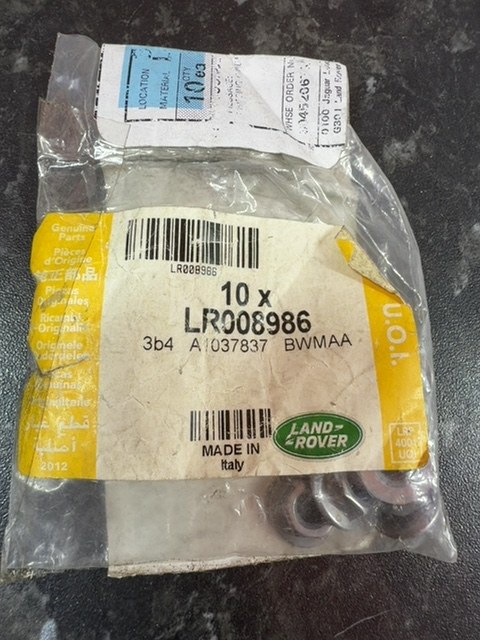Genuine Land Rover Nut Washers LR008986 Pack of 10