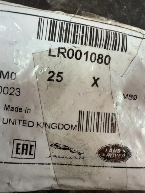 Genuine Jaguar Land Rover Bolts LR001080