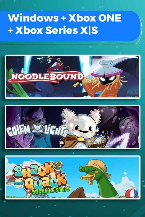 Noodlebound + Golem Lights + Snack and Quack: Duckling Steps (Bundle) XBOX LIVE Key EUROPE