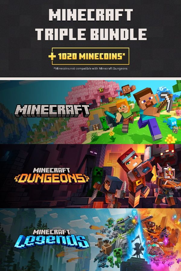 Minecraft Triple Bundle XBOX LIVE Key EUROPE