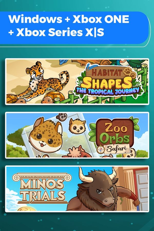 Habitat Shapes: The Tropical Journey + Zoo Orbs: Safari + Minos Trials (Bundle) XBOX LIVE Key EUROPE