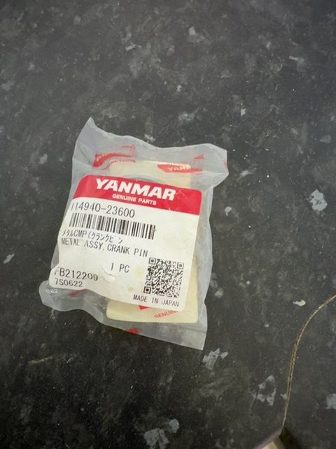 Yanmar Crank/Rod bearings 114940-23600 L90 L100 Big End Bearing Genuine