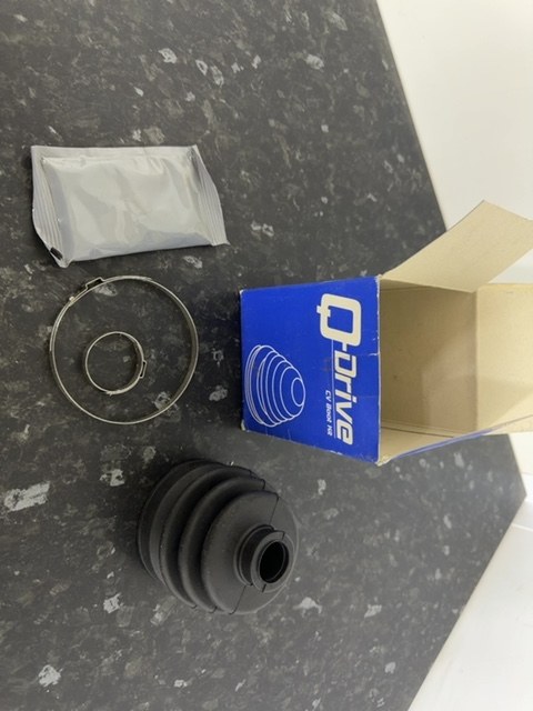 Q-Drive FCB2056 Front Outer CV Boot Kit Gaiter Clips Grease NOS