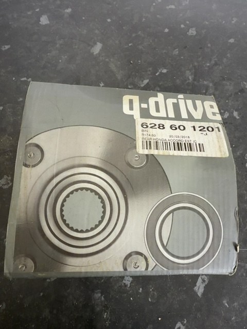 Q-Drive Rear Wheel Bearing Kit 628601201 Honda Accord Estate NOS